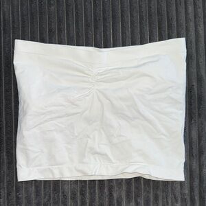 Gymshark White Bandeau Top